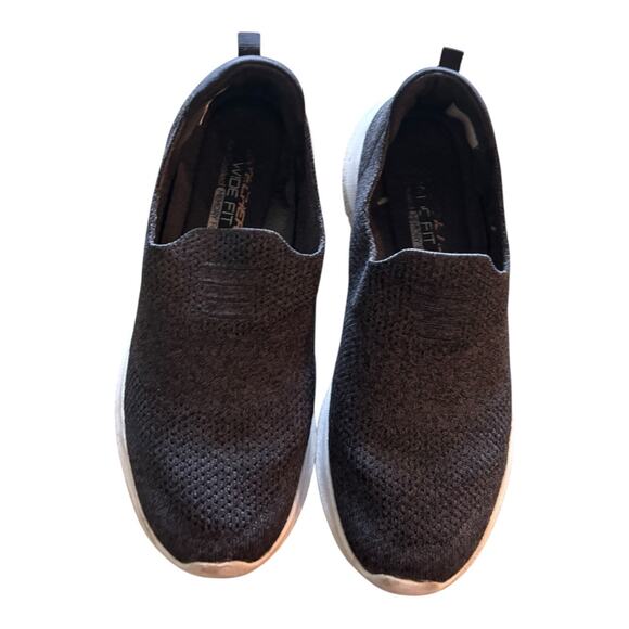 Sketchers Ultra Flex Slip-on Comfort Sneaker Size 8.5 W Dark Gray - Picture 1 of 4